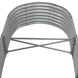 Garden Raised Bed Galvanised Steel 152x80x36 cm Green - 45-Degree Angle