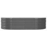 Garden Raised Bed Galvanised Steel 152x80x36 cm Anthracite