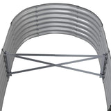 Garden Raised Bed Galvanised Steel 152x80x36 cm Anthracite