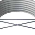 Garden Raised Bed Galvanised Steel 224x80x36 cm Green