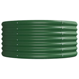 Garden Raised Bed Galvanised Steel 296x80x36 cm Green
