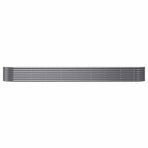 Garden Raised Bed Galvanised Steel 368x80x36 cm Anthracite