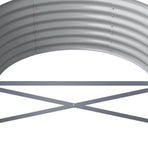 Garden Raised Bed Galvanised Steel 512x80x36 cm Grey
