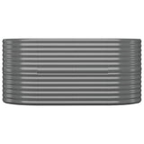 Garden Raised Bed Galvanised Steel 152x80x68 cm Grey