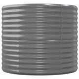 Garden Raised Bed Galvanised Steel 152x80x68 cm Grey