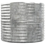 Garden Raised Bed Galvanised Steel 152x80x68 cm Silver