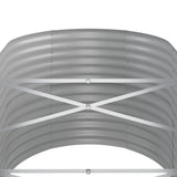Garden Raised Bed Galvanised Steel 152x80x68 cm Silver