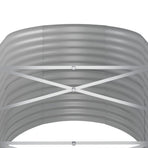 Garden Raised Bed Galvanised Steel 152x80x68 cm Silver