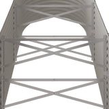 Garden Raised Bed Galvanised Steel 224x80x68 cm Brown - 45-Degree Angle