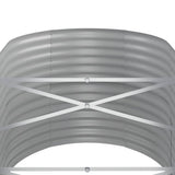 Garden Raised Bed Galvanised Steel 440x80x68 cm Anthracite