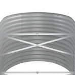 Garden Raised Bed Galvanised Steel 440x80x68 cm Anthracite