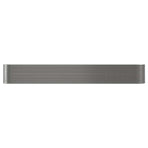 Garden Raised Bed Powder-Coated Steel 512x80x68 cm Grey