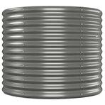 Garden Raised Bed Powder-Coated Steel 512x80x68 cm Grey