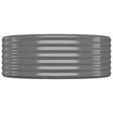 Garden Raised Bed Galvanised Steel 175x100x36 cm Grey