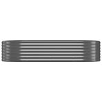 Garden Raised Bed Galvanised Steel 175x100x36 cm Anthracite