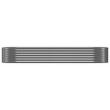 Garden Raised Bed Galvanised Steel 249x100x36 cm Anthracite