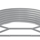 Garden Raised Bed Galvanised Steel 249x100x36 cm Anthracite - 45-Degree Angle