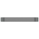 Garden Raised Bed Galvanised Steel 322x100x36 cm Grey