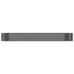 Garden Raised Bed Galvanised Steel 322x100x36 cm Anthracite