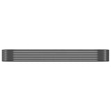 Garden Raised Bed Galvanised Steel 322x100x36 cm Anthracite - Side View