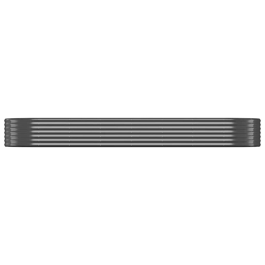 Garden Raised Bed Galvanised Steel 322x100x36 cm Anthracite