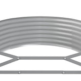 Garden Raised Bed Galvanised Steel 322x100x36 cm Anthracite