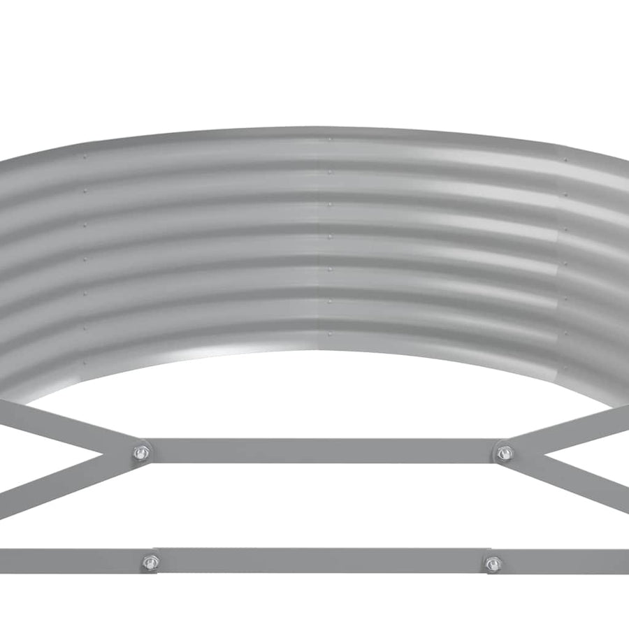 Garden Raised Bed Galvanised Steel 322x100x36 cm Anthracite