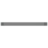 Garden Raised Bed Galvanised Steel 507x100x36 cm Grey