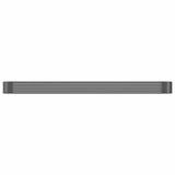 Garden Raised Bed Galvanised Steel 507x100x36 cm Anthracite - Side View