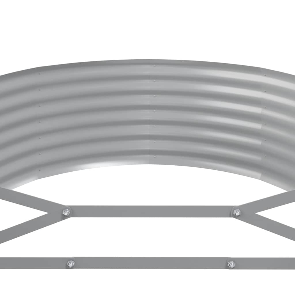 Garden Raised Bed Galvanised Steel 507x100x36 cm Anthracite
