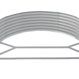 Garden Raised Bed Galvanised Steel 214x140x36 cm Grey