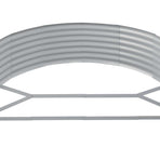 Garden Raised Bed Galvanised Steel 214x140x36 cm Anthracite