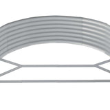 Garden Raised Bed Galvanised Steel 214x140x36 cm Anthracite - 45-Degree Angle