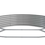 Garden Raised Bed Galvanised Steel 296x140x36 cm Anthracite