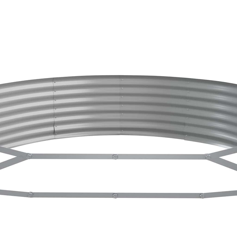 Garden Raised Bed Galvanised Steel 296x140x36 cm Anthracite