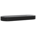 Garden Raised Bed Galvanised Steel 373x140x36 cm Anthracite