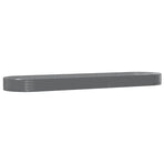 Garden Raised Bed Galvanised Steel 523x140x36 cm Grey