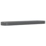 Garden Raised Bed Galvanised Steel 600x140x36 cm Grey