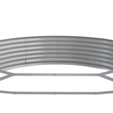 Garden Raised Bed Galvanised Steel 600x140x36 cm Grey