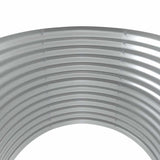 Garden Raised Bed Galvanised Steel 100x100x68 cm Green - Top-Down View