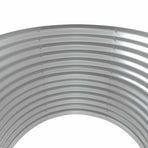 Garden Raised Bed Galvanised Steel 100x100x68 cm Silver