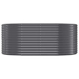 Garden Raised Bed Galvanised Steel 175x100x68 cm Anthracite