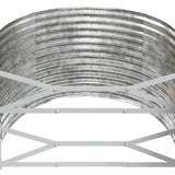 Garden Raised Bed Galvanised Steel 175x100x68 cm Silver