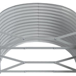 Garden Raised Bed Galvanised Steel 249x100x68 cm Grey
