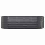 Garden Raised Bed Galvanised Steel 249x100x68 cm Anthracite