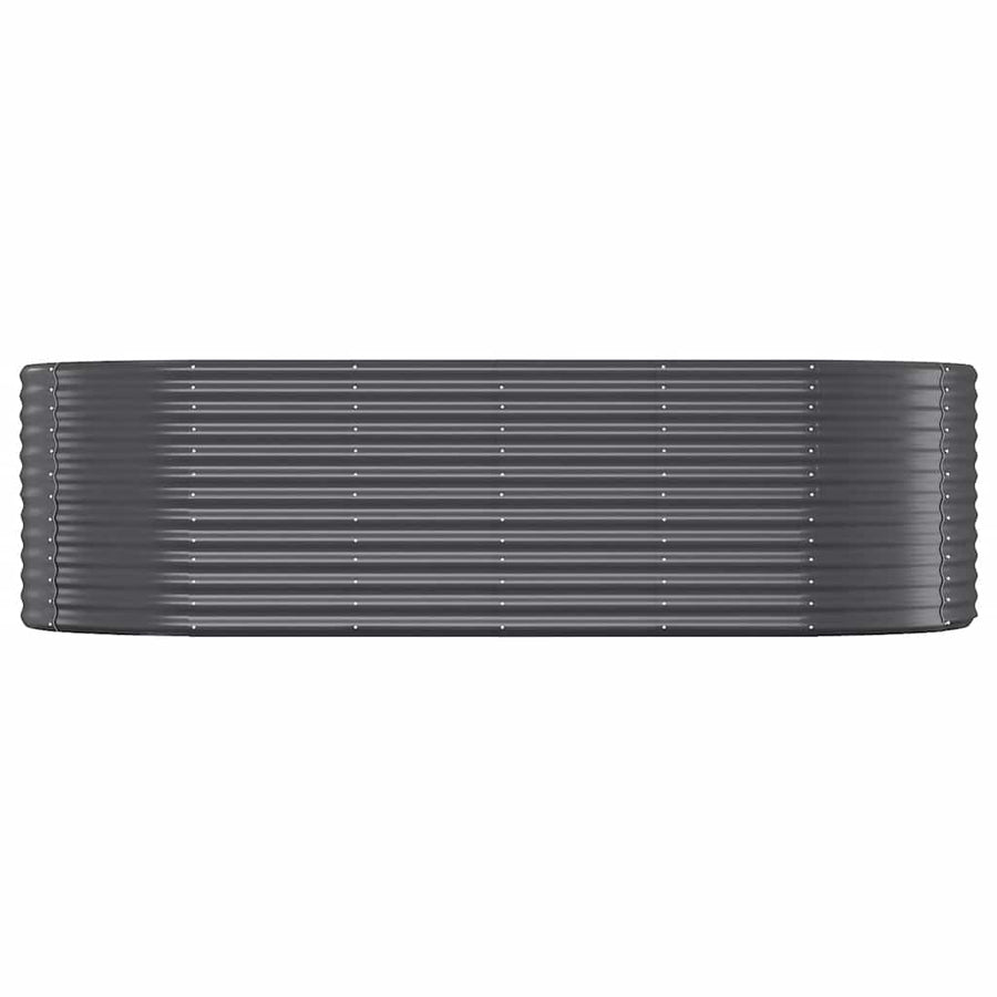 Garden Raised Bed Galvanised Steel 249x100x68 cm Anthracite