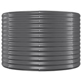 Garden Raised Bed Galvanised Steel 249x100x68 cm Anthracite