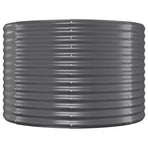 Garden Raised Bed Galvanised Steel 249x100x68 cm Anthracite