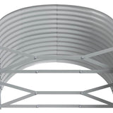 Garden Raised Bed Galvanised Steel 249x100x68 cm Anthracite