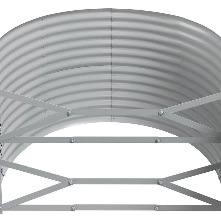 Garden Raised Bed Galvanised Steel 249x100x68 cm Anthracite